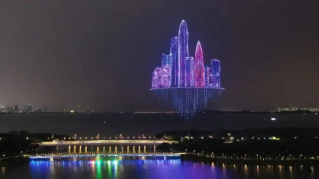 Más de 10.000 drones rompieron el récord mundial en un espectáculo en Shenzhen.