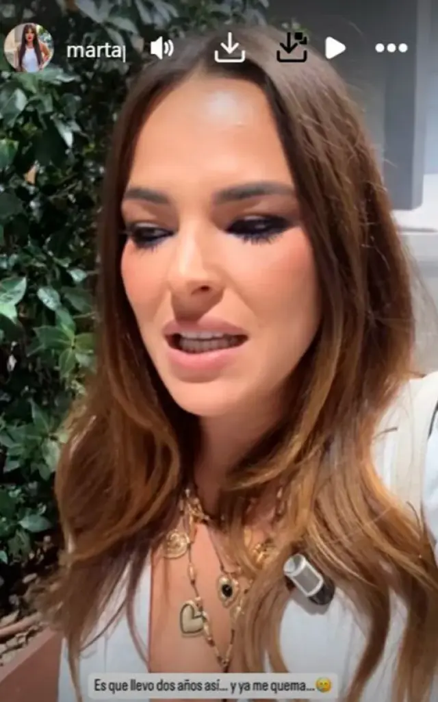 Historia de Instagram de Marta Peñate.
