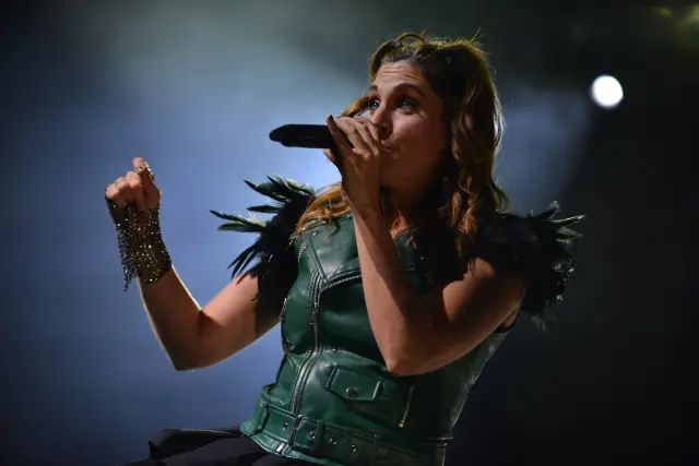 Leire Martínez , en un concierto.