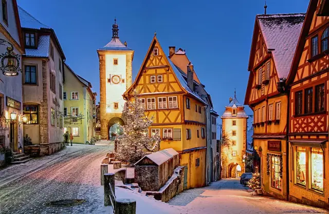 Rothenburg en Navidad, Baviera (Alemania)