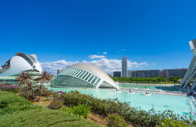 Ciudad de las Artes y las Ciencias, uno de los iconos de Valencia.