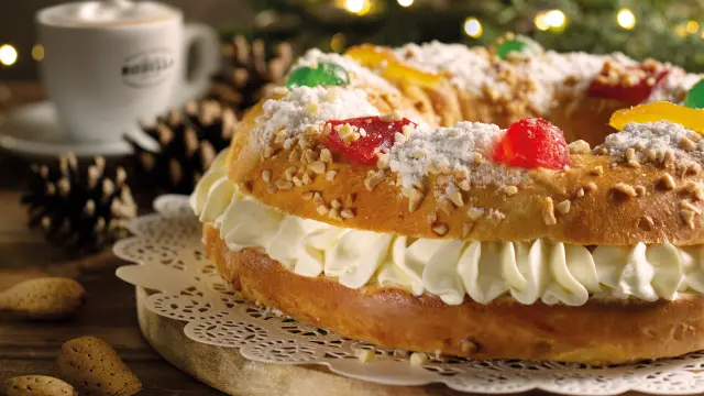 Roscón de Reyes con nata