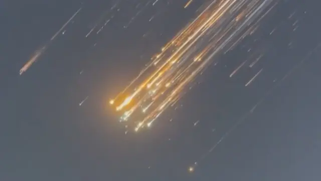 Los restos del cohete pasaron por el norte de República Dominicana mientras se desintegraban.