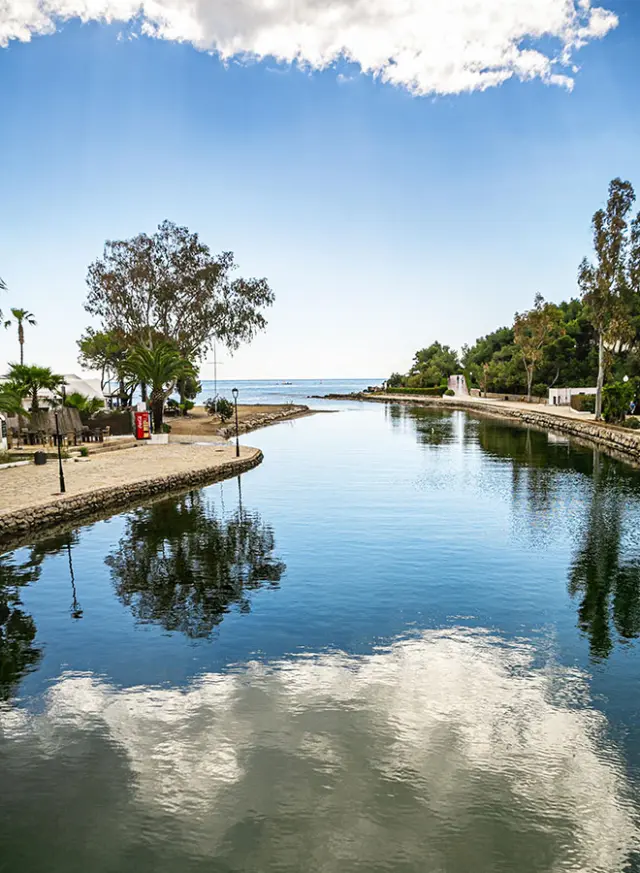 Desembocadura del río de Santa Eulària.