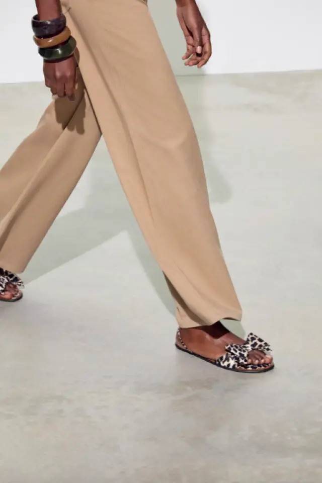 Sandalias Leopardo Mujer Sandalias ZARA Animal Print Para Mujer