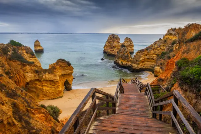 Praia do Camilo en el Algarve (Portugal)