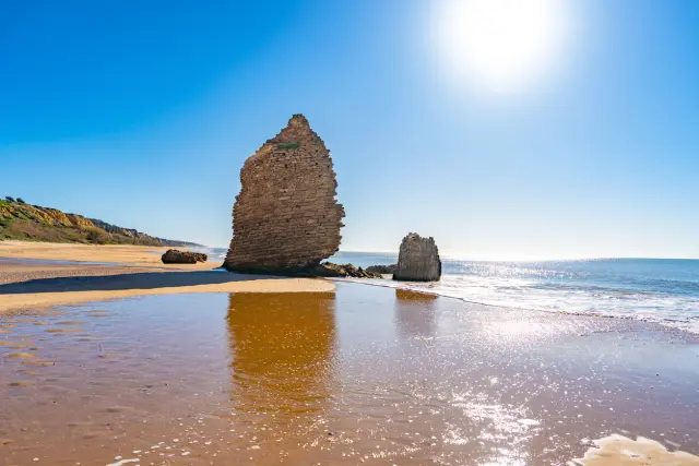 Playa de Mazagón en Huelva (Andalucía, España)