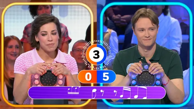 Rosa y Manu, en 'Pasapalabra'.