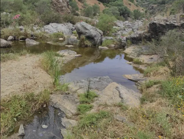 Parque Fluvial de Majadallana, en el pueblo de Villaverde del Río, Sevilla (Andalucía, España)