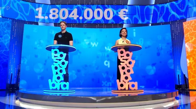 Manu y Rosa, en 'Pasapalabra'.