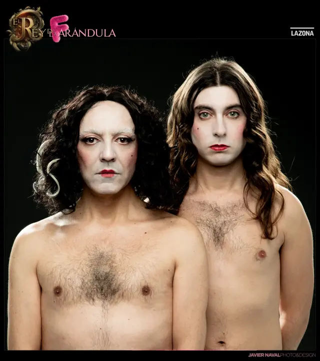 Ángel Ruiz (izq.) y Bru Ferri, en 'El rey de la farándula', que se representa en el Festival de Almagro.