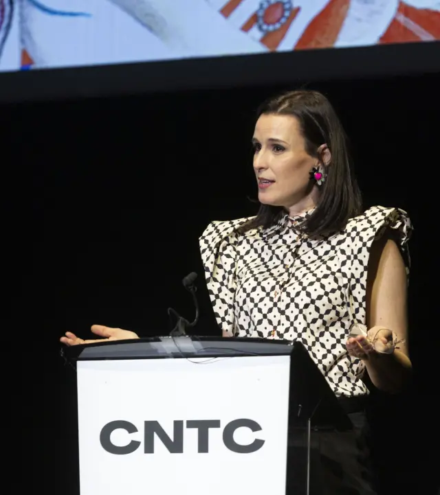 Irene Pardo, directora del Festival Internacional de Teatro Clásico de Almagro, durante la presentación de la edición 48.