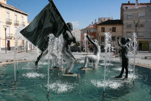 Pueblo de Baza, en la provincia de Granada (Andalucía, España)