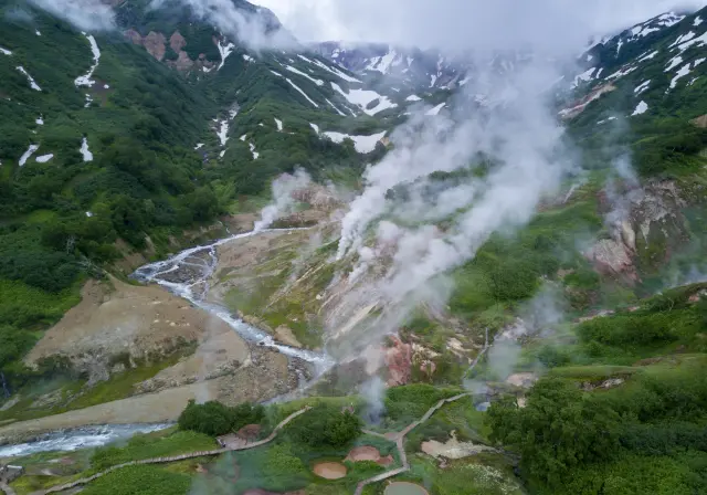 Imágenes de la península de Kamchatka.