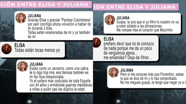 Juliana y Elisa hablan por chat sobre Iker Casillas.
