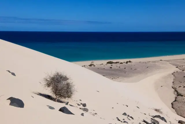 Playa del Risco del Paso en Fuerteventura (Islas Canarias, España)