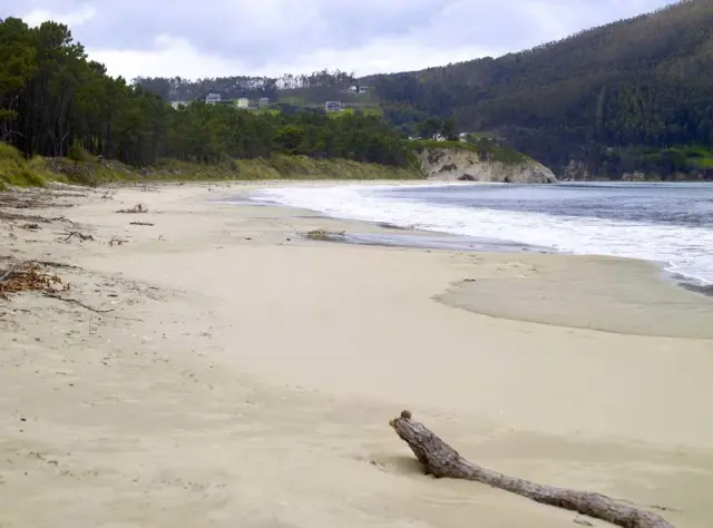 Playa de Arealonga en el pueblo de O Vicedo, en la provincia de Lugo (Galicia, España)