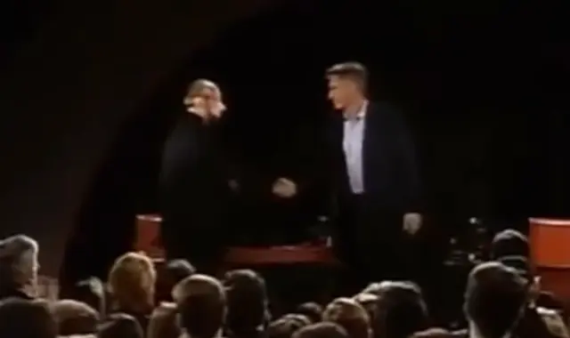 Harrison Ford y James Lipton en 'Inside the Actors Studio' en el año 2000.