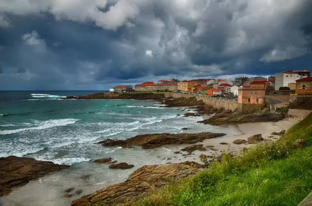 Pueblo de Caión, en la provincia de A Coruña (Galicia, España)