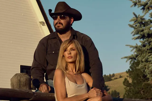 Cole Hauser y Kelly Reilly en 'Yellowstone'