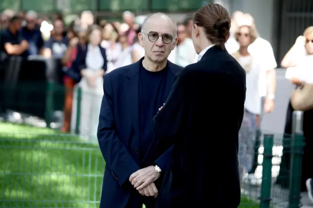 Giuseppe Tornatore, en la capilla ardiente de Armani.
