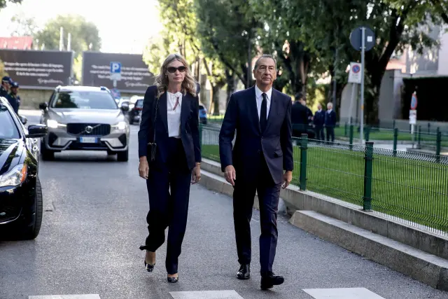 El alcalde de Milán, Giuseppe Sala, a su llegada al Teatro Armani.