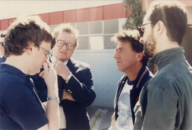 Kim Peek, junto a Dustin Hoffman