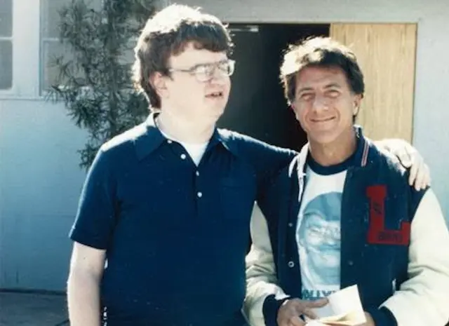 Kim Peek, junto a Dustin Hoffman