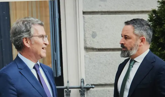Feijóo y Abascal, cada vez más unidos al apoyar el genocidio de Israel, no muestran signos de humanidad.