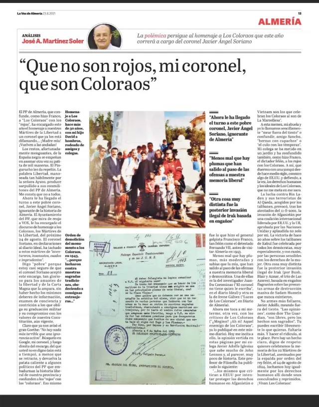 Otro artículo mío sobre los Coloraos.