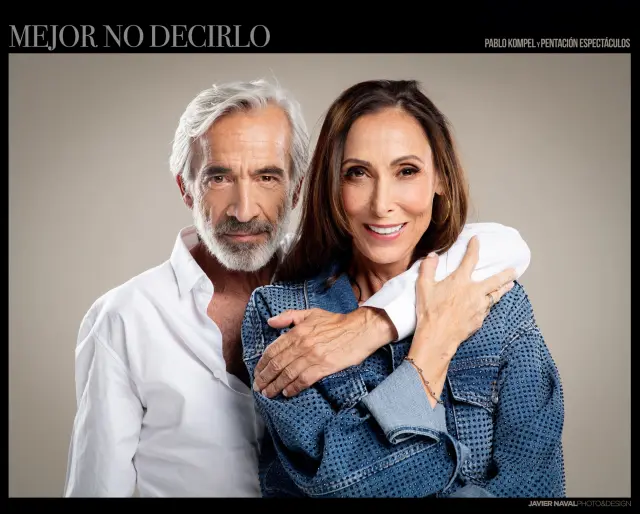 Imanol Arias y María Barranco en 'Mejor no decirlo', producción de Pablo Kompel y Pentación Espectáculos.