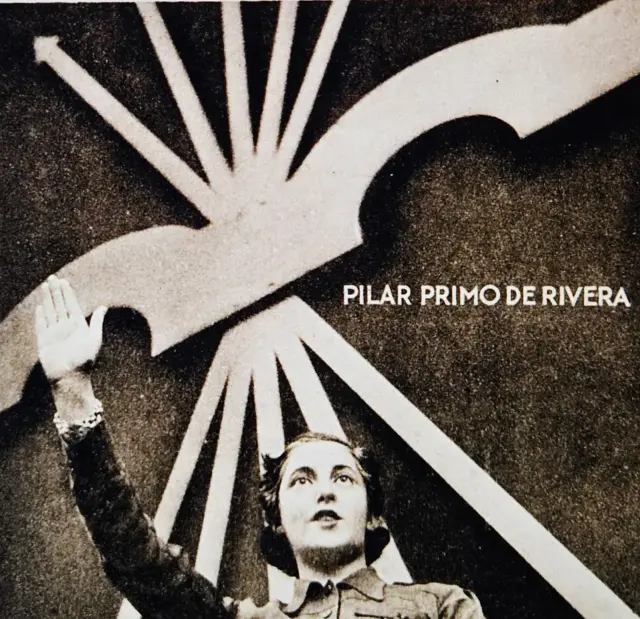 Pilar Primo de Rivera, hermana del fundador de Falange, encargada por Froncode la instrucciño