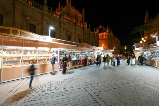 Feria del Belén en la ciudad de Sevilla (Andalucía, España)