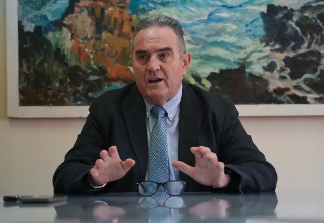 El vicepresidente segundo y conseller para la Recuperación, Francisco José Gan Pampols, durante la entrevista con 20minutos.