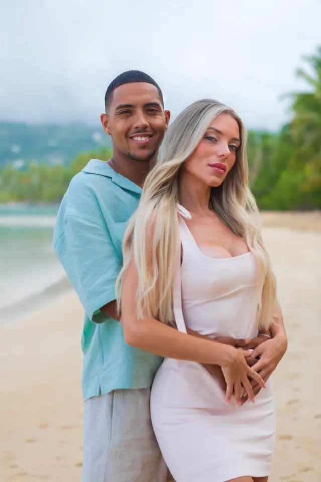 Gilbert y Claudia, pareja en la novena edición de La isla de las tentaciones.