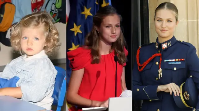 Este 31 de octubre la princesa Leonor cumple 20 años. De sus primeros pasos a los momentos más recientes, estas imágenes hacen un recorrido por la vida de la heredera.