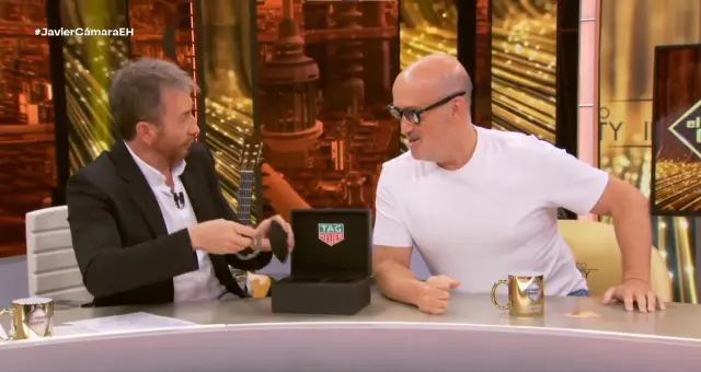 Pablo Motos y Javier Cámara, en 'El Hormiguero'.