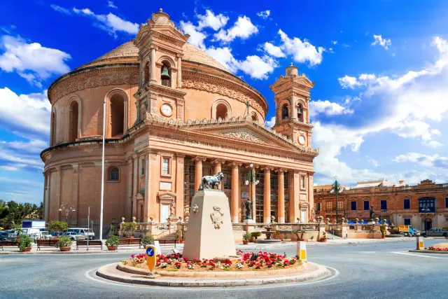 Iglesia de Santa María de la Asunción (Rotonda de Mosta) en Mosta, Malta