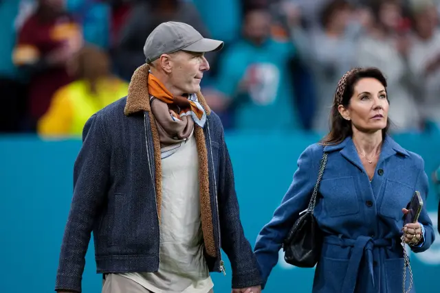 Zinedine Zidane looks on during the National Football League (NFL) 2025 Madrid Game, match played between Miami Dolphins and Washington Commanders at Bernabeu stadium on November 16, 2025, in Madrid, Spain.Oscar J. Barroso / AFP7 / Europa Press16/11/2025 ONLY FOR USE IN SPAIN