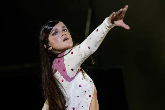 Amaia Romero en uno de sus conciertos.