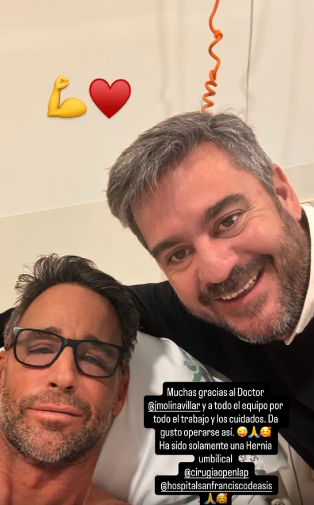 Muñoz Escassi, en el hospital.