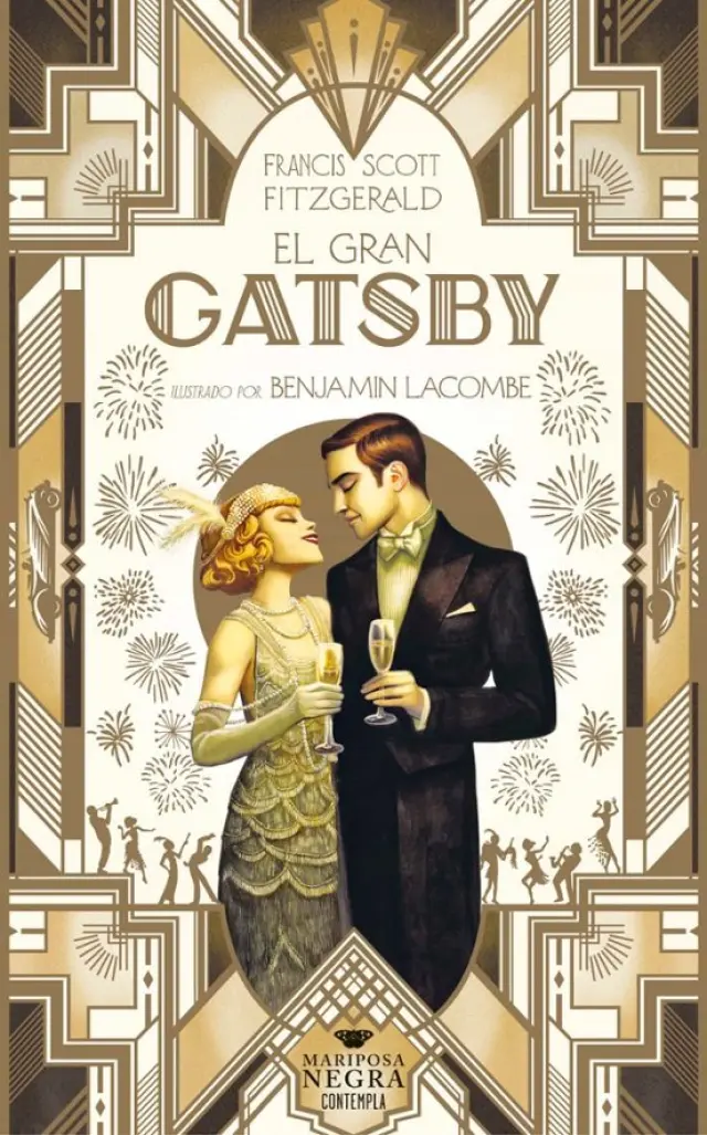 La preciosa portada de la última edición de 'El Gran Gatsby'.