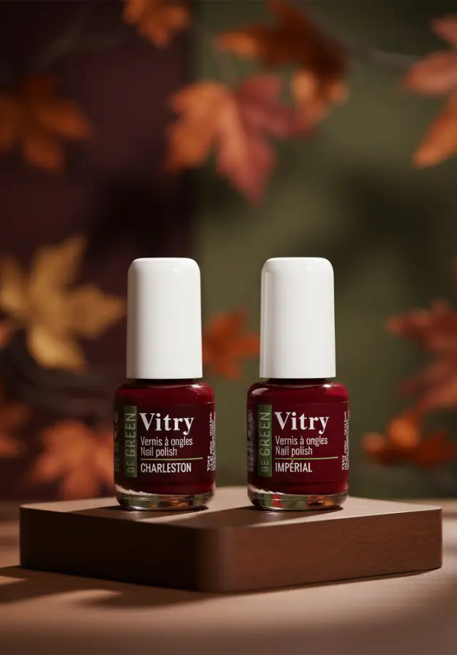 Esmaltes en tonos granates de Vitry.