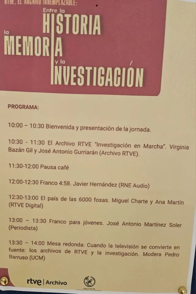 Programa de la Jornada.