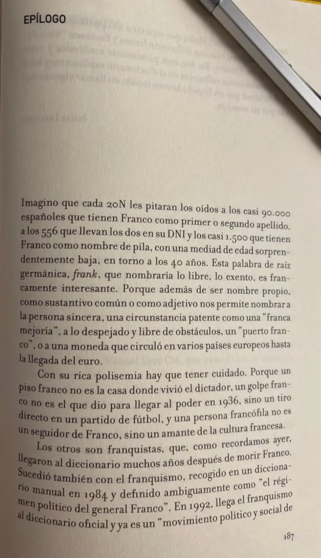 "La palabra del día" para el 20N. Epílogo de Isaías Lafuente, uno de los colegas con más ingenio  que conozco, tras la presentación de nuestro libro con Carlas Francino en la Ventana de la SER.