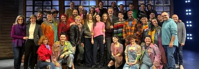 La familia real, con el elenco.