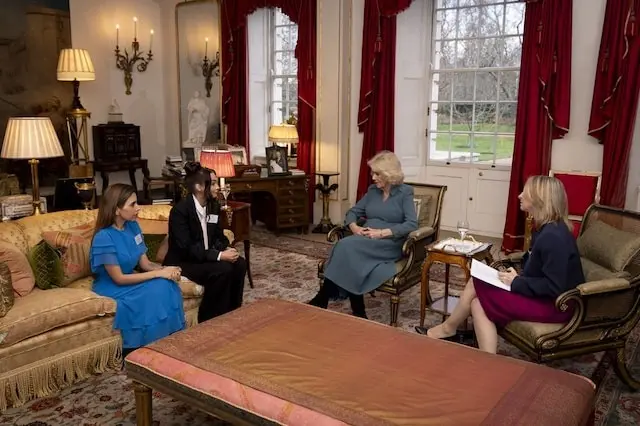 Un momento de la entrevista.