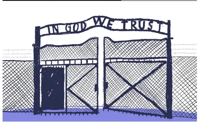 Ilustración sobre la Amárica de Trump