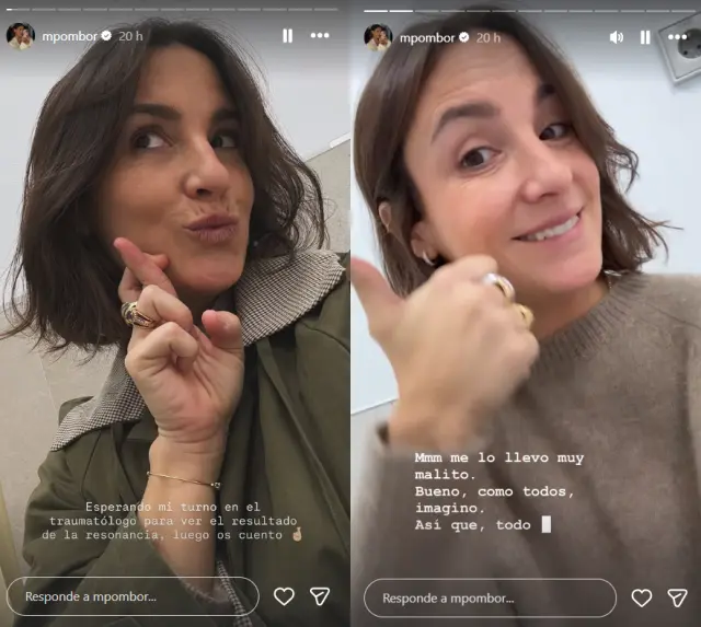 Marta Pombo, a través de 'stories'.