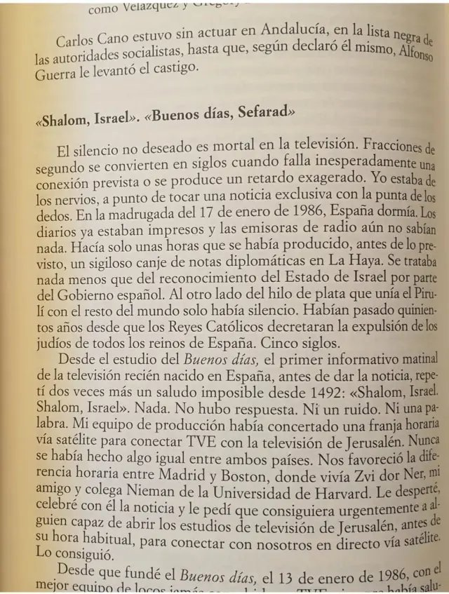Una exclusiva de madrugada: mientras nuestros colegas dormían, a las 7:30 de la mañana, dimos la noticia del reconocimiento del Estado de Israel por España.